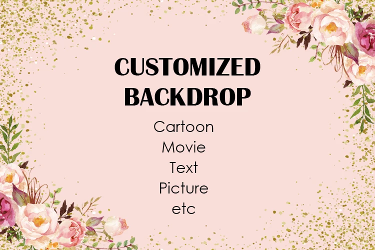 폴리에스터-WHB 사진을 위한 사용자 정의 배경 사진을 위한 생일 신생아 베이비 샤워 파티 장식 배경 사용자 정의