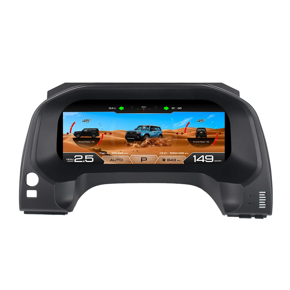 

New Upgrade Linux LCD Display Digital Dashboare For Toyota Prado 2010-2023 Digital Instrument Cluster LCD Screen Car Dashboard