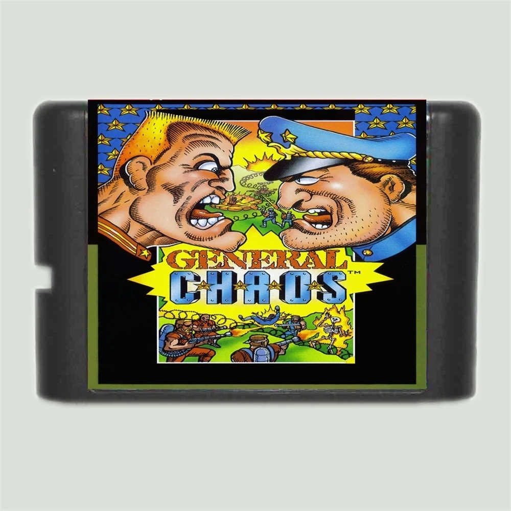 General Chaos-tarjeta de juego MD de 16 bits para Sega Mega Drive, sistema Genesis