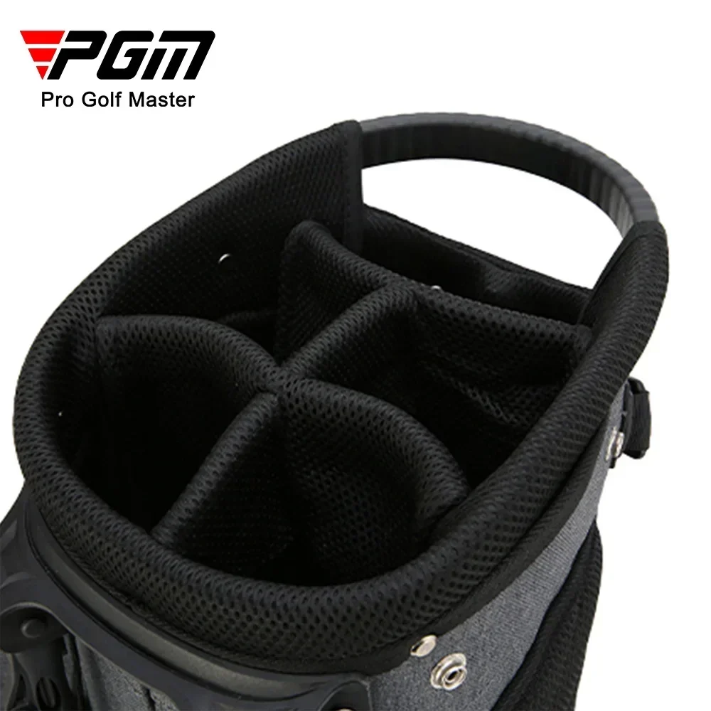 PGM Men Golf Stand Bags Standard Ultra-light PVC Thermal Bag Large Capacitytraining Accessory Grey Hold 14pcs Clubs 3kg QB092