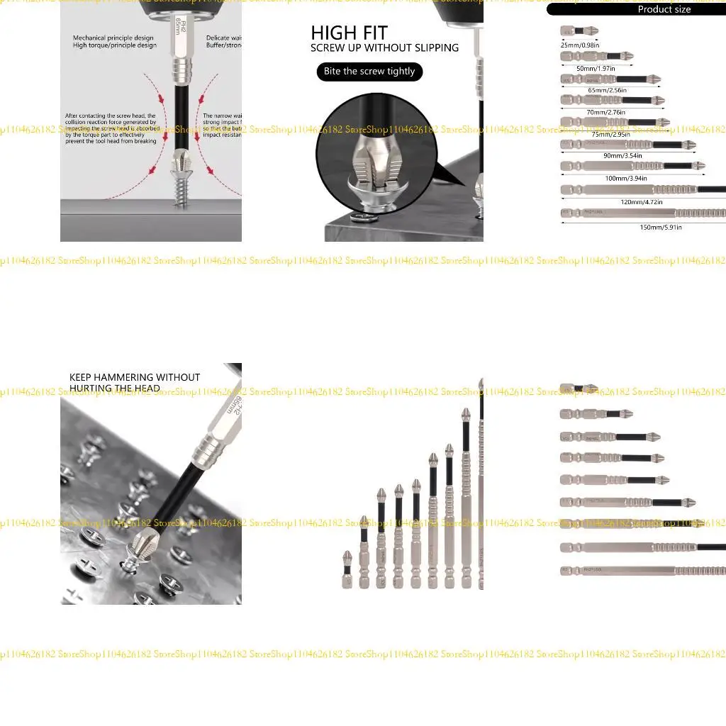 Q2Q4 9pcs MultiSizes Bit для электроники и мебели