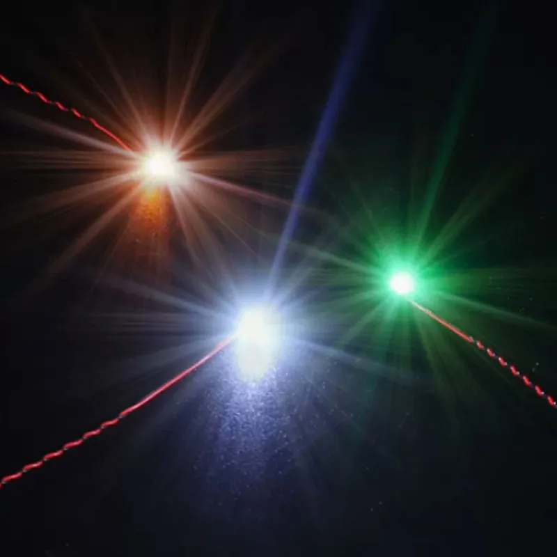 DIY Block Moc light DIY Parts seven-color self-flashing Light Granules light beads LED light decoration 15cm wire length light