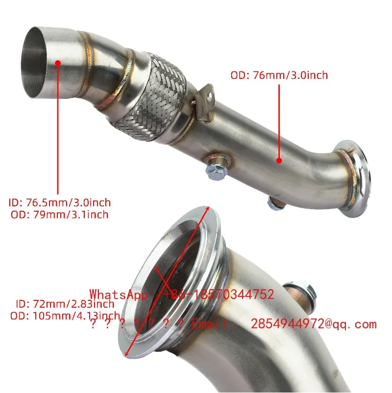 Automotive Exhaust Manifold for N55 535i F10 640i 740Li Downspout