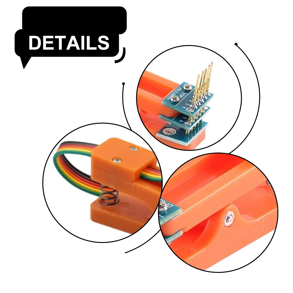 Removable Spring Pin PCB Clip 2.54mm Pitch For Precise Alignment In IC Testing And Embedded System Debugging Applications