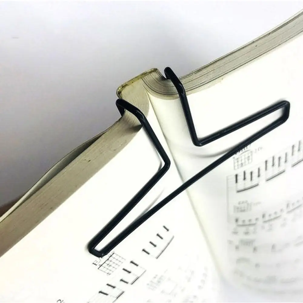 2Pcs 2Pcs Metal Song Book Clips High-quality Musician Helper Hollowing Out Music Note Clips Page Holder Cooking Recipe Holder