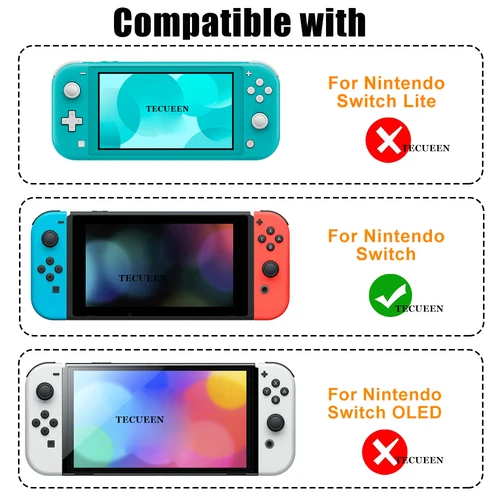Imagen 2 del producto Para Nintendo Switch Joy-Con Shell carcasa de plástico de repuesto consola placa frontal cubierta trasera piezas de reparación