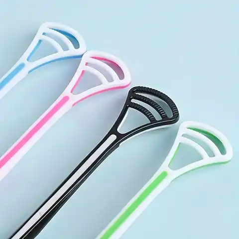 Tongue Coating Cleaner, Silicone Scraper for Adults, Reduces Oral Odor, Gentle Oral Care for Fresher Breath