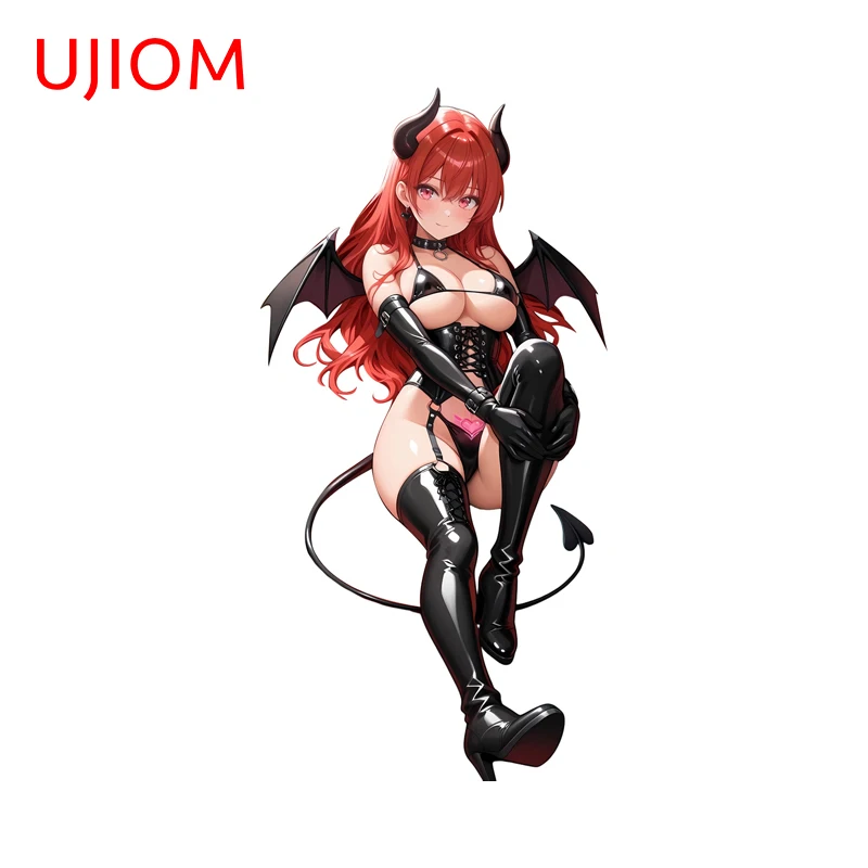 UJIOM مغر شيطان فتاة كبيرة الثدي الجدار ملصق ساحر جودة عالية منفعل صائق مناسبة لنافذة Vestibulec ديكور #1