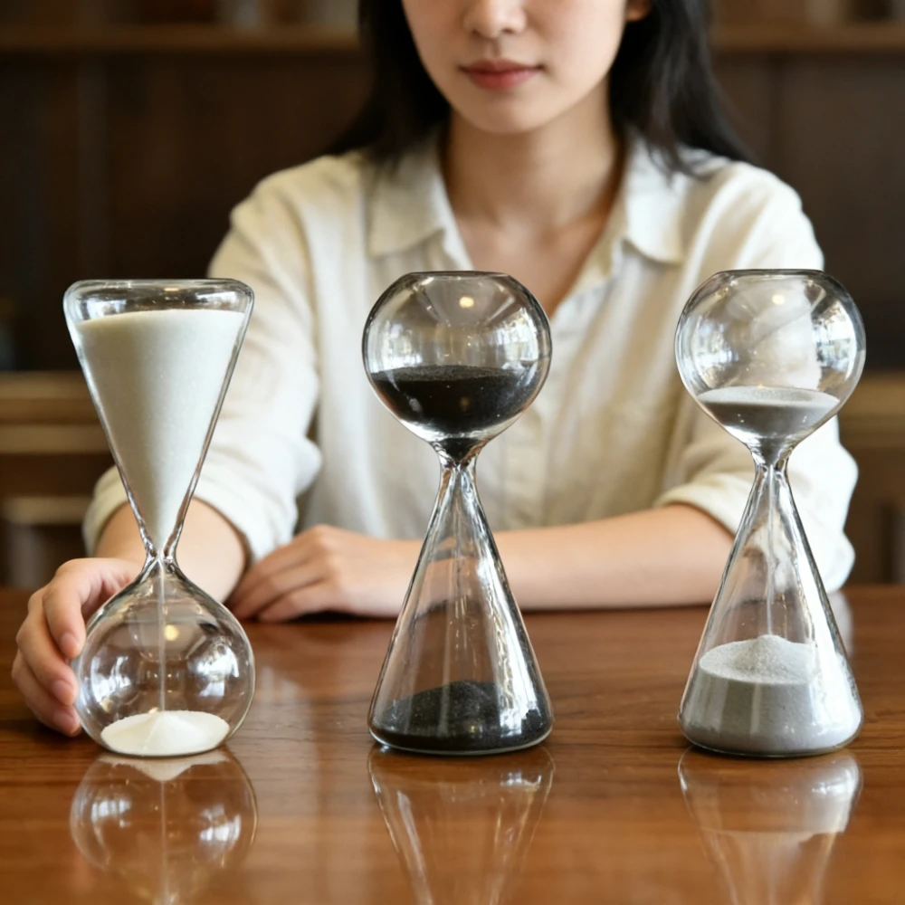 15-minute Glass Meteor Hourglass Timer, Exquisite Nordic-style Home Decoration Item, Creative Ornament Gift Home Accessory,