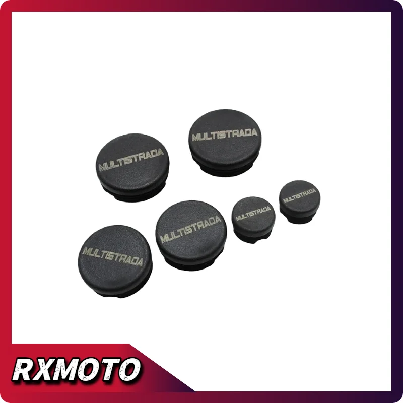 

6 pcs motorcycle frame hole cover caps plug frame for Ducati Multistrada 1200/s 2010-2014 2011 2012 2013 accessories