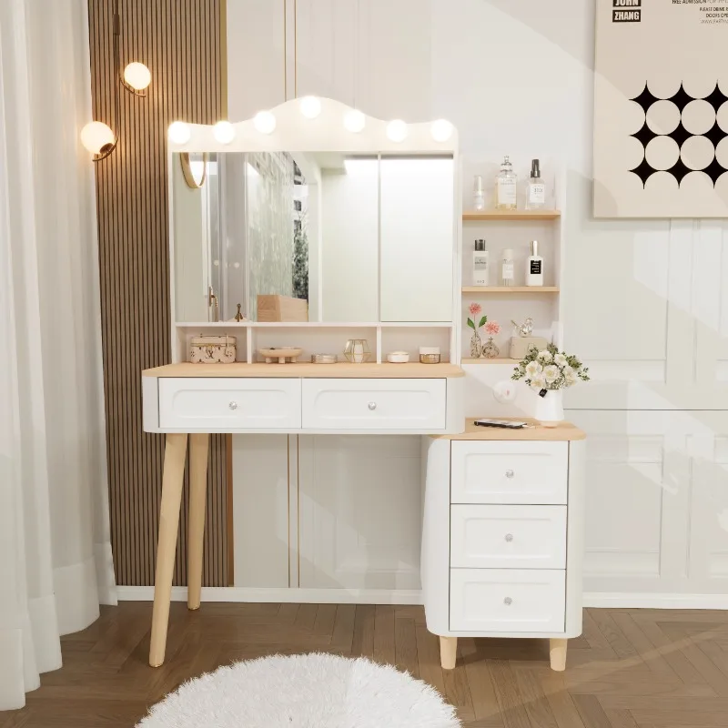 

Womens Mirror Dressing Table Nordic Style Comfortable Bedroom Dressing Table Storage Cabinet Moveis Para Casa Rome Furniture