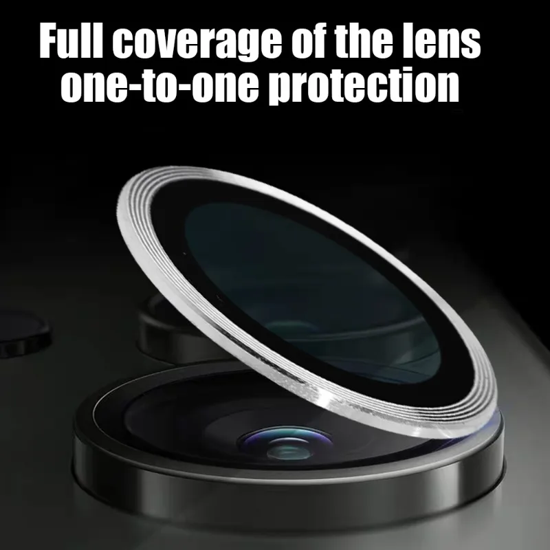 Camera Lens Protector para Samsung Galaxy S24Plus Ultra, Metal, Anti-Risco, Curvo, Protetor, Vidro Temperado, Capa de Anel Individual