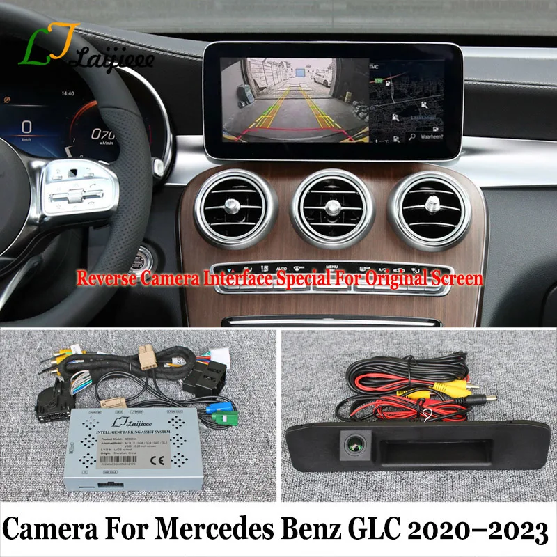 For Mercedes Benz GLC Class X253 C253 Facelift 2020~2023 OEM Screen NTG 6 Plug and Play HD Night Vision Rear View Reverse Camera