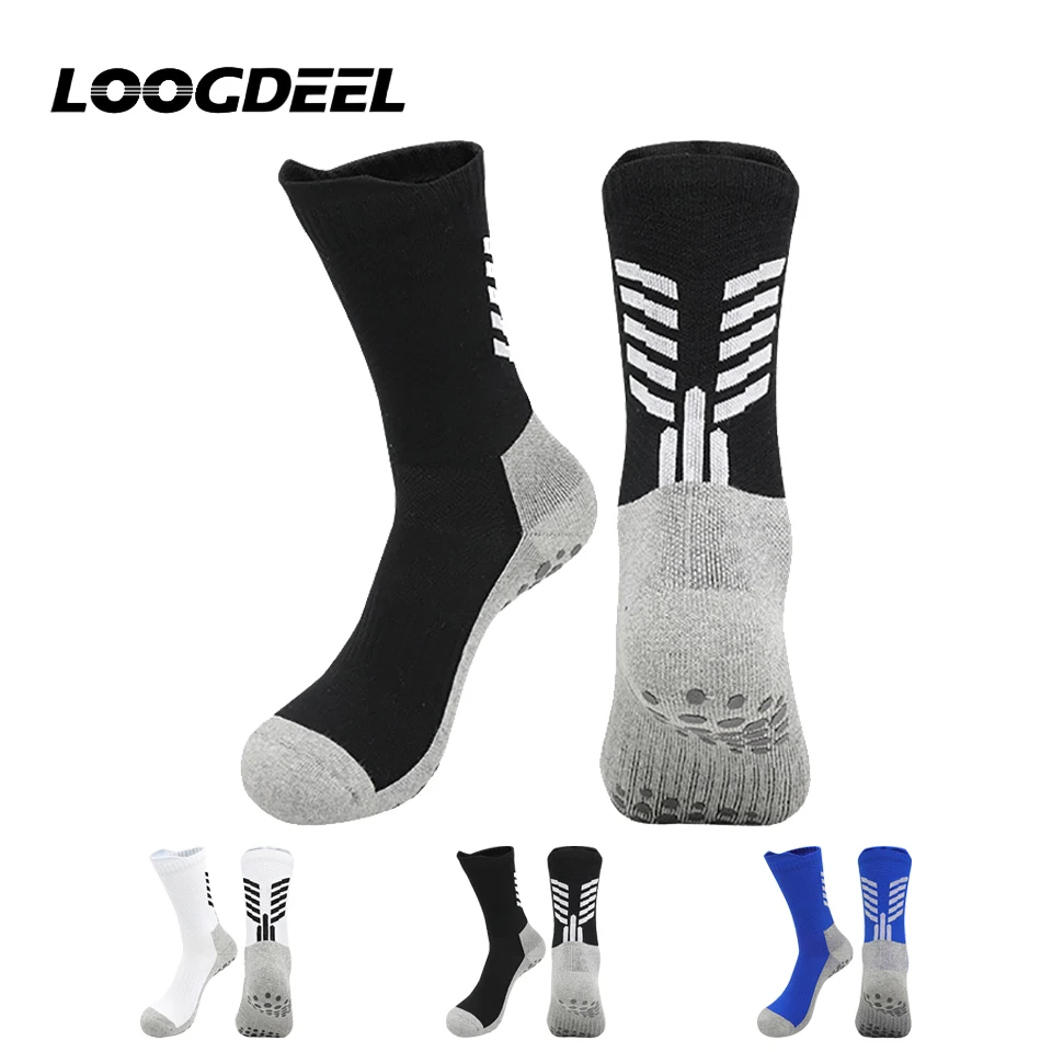 

Профессиональные футбольные носки Loogdeel: нескользящие, дышащие, амортизирующие, для тренировок, с утолщенной махровой подошвой и силиконом