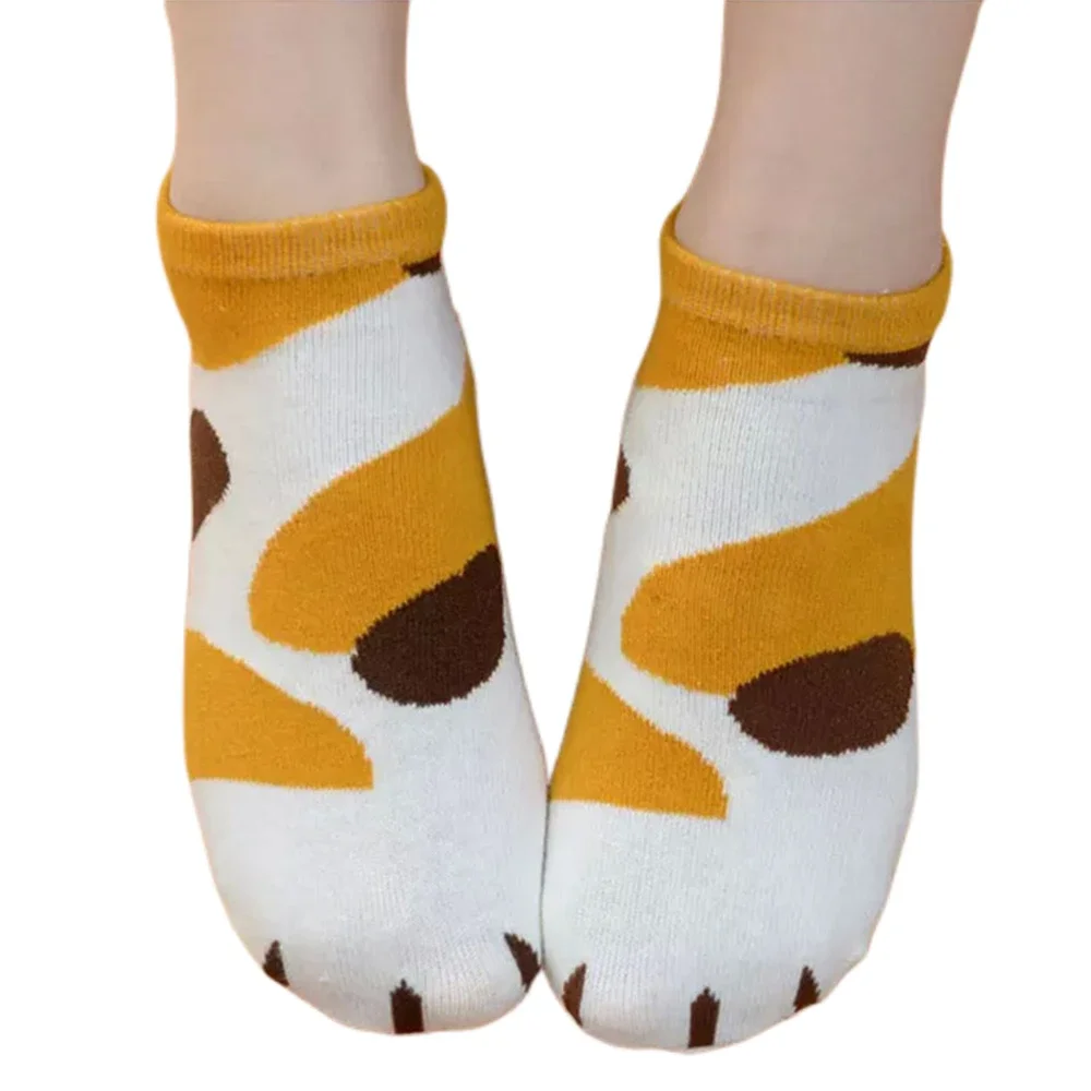 Femmes coton mignon 3D tricoté griffe de chat coupe basse cheville chaussettes dames filles bonneterie courte pattes de chien Sokken livraison directe