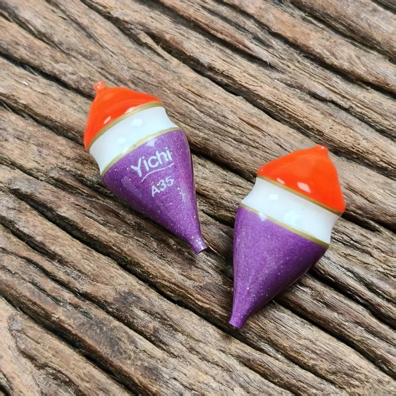 2 قطعة ثقب مركز الروبيان الصيد تعويم-1/4 الرصاص الوزن الروبيان بوبر تعويم صغير لصيد الروبيان كشف لدغة الحساسة #1