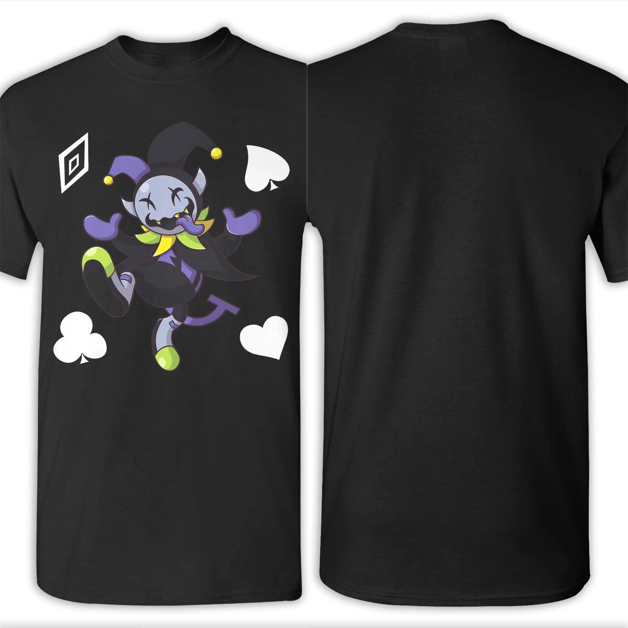 الرجال النساء الجرافيك المطبوعة جيفيل الفوضى المهرج Deltarune تي شيرت القطن تي شيرت الملابس