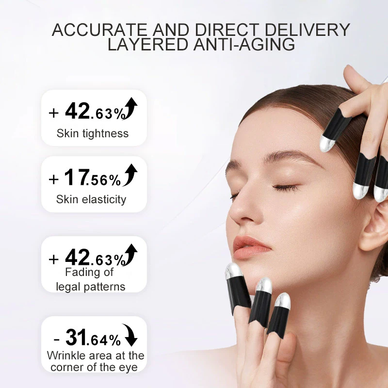 Lifting del viso Dito dorato Radiofrequenza Microcorrente RF EMS Macchina di bellezza Gravitazionale Diamante Dito Assistenza sanitaria Bellezza