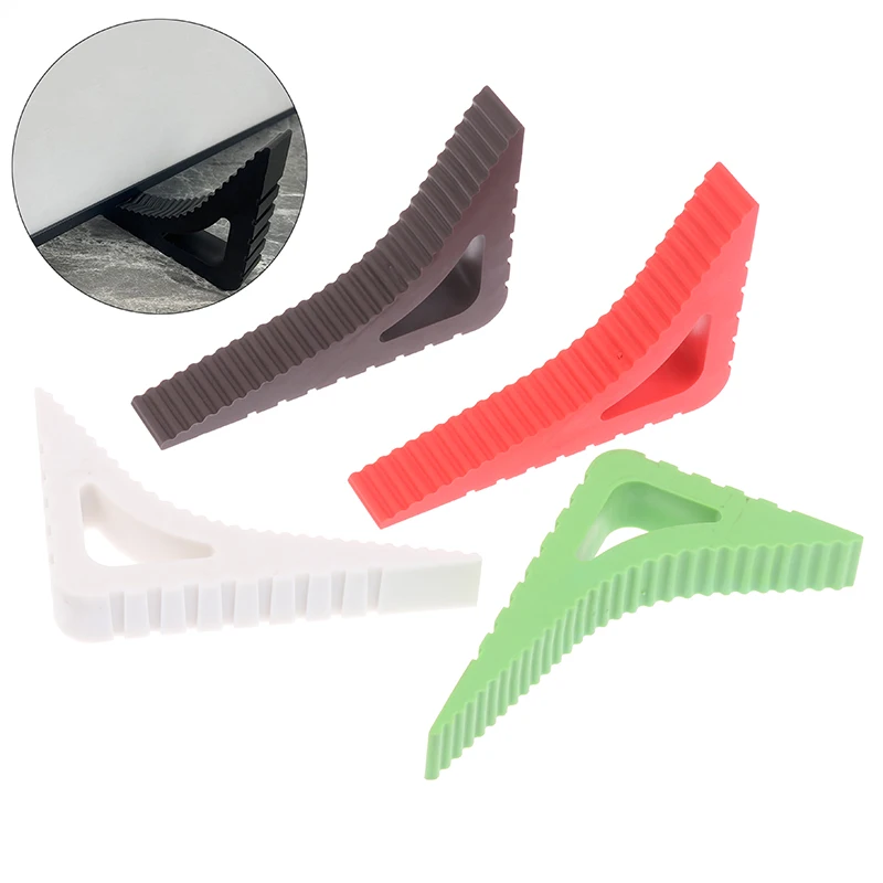 Rubber Door Stopper Reusable Floor Block Door Wedge Doorstops Home Window Limiter Home Office Anti-collision Door Stops Stopper