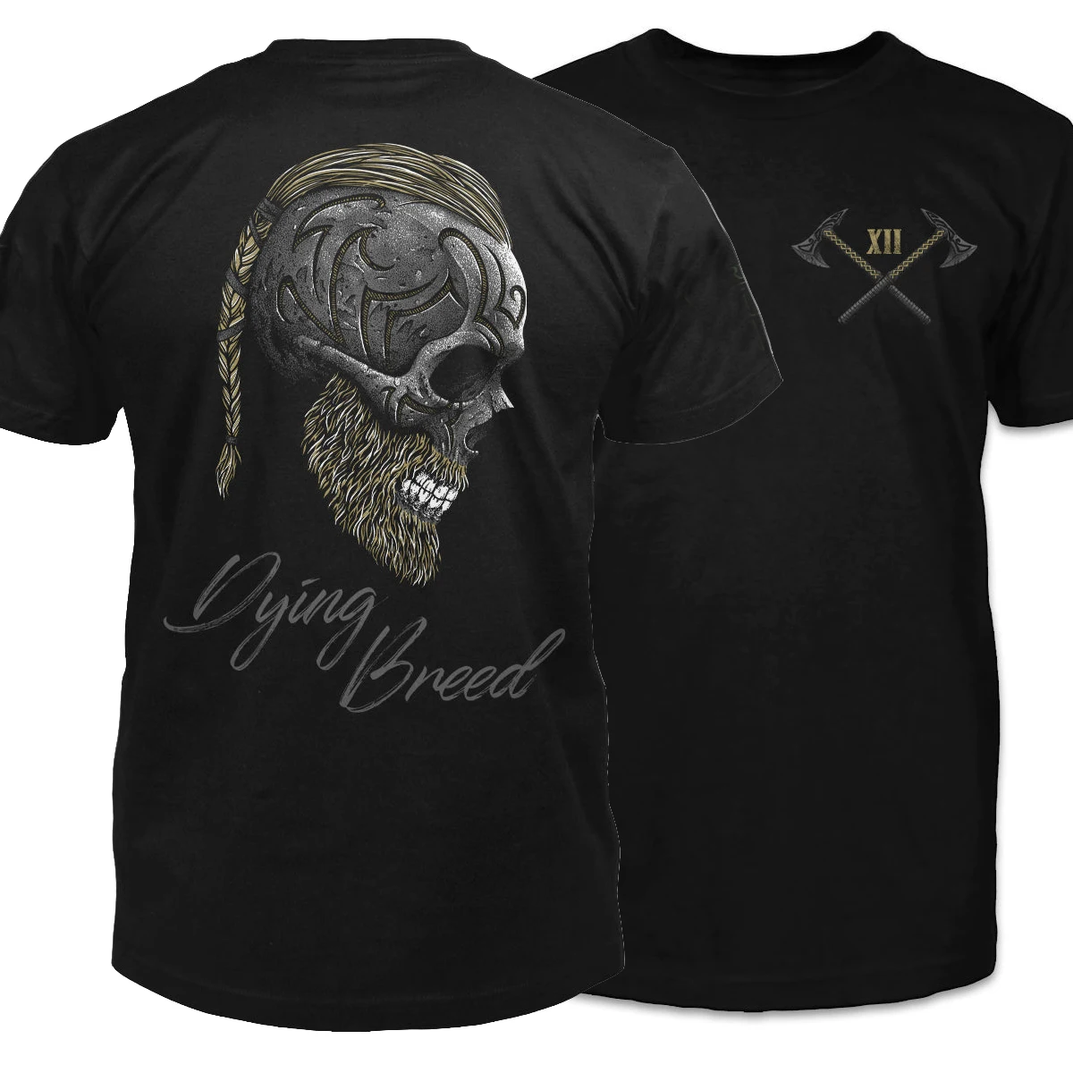

Dying Breed. The Way of The Warrior, Warriors Skull T-Shirt 100% Cotton O-Neck Summer Short Sleeve Casual Mens T-shirt