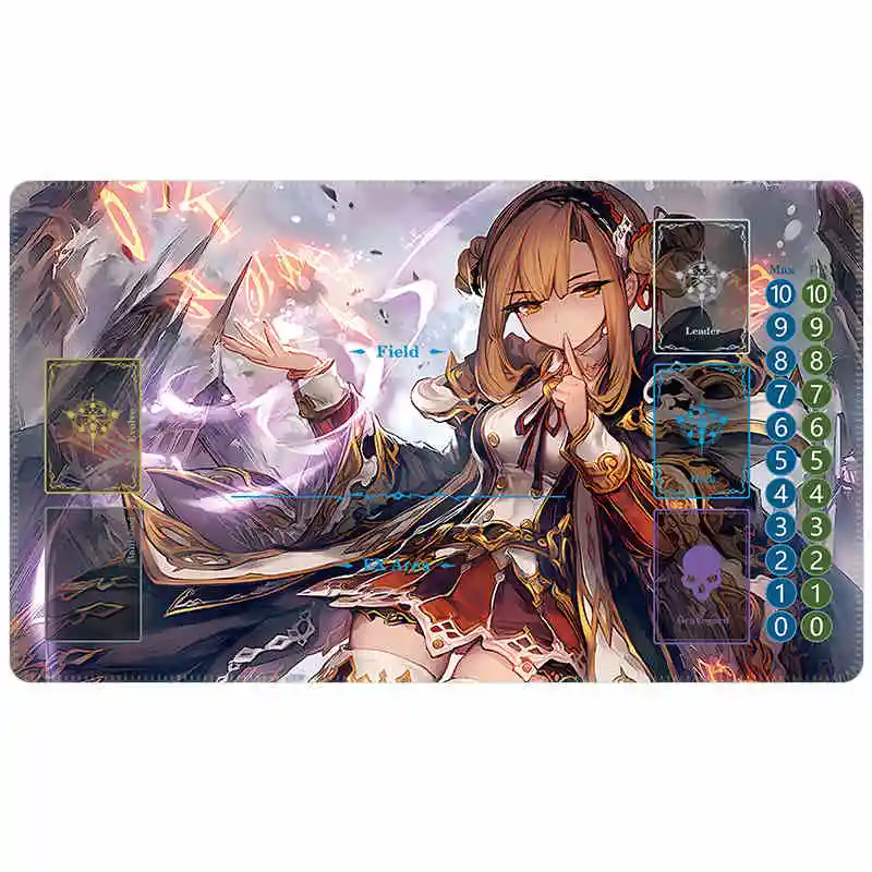 600X350X2Mm Shadow Verse Board Game Card Mat OPCG PTCG Shadow Verse Nephthys Single Battle Table Pad Anime Card Gift Toy