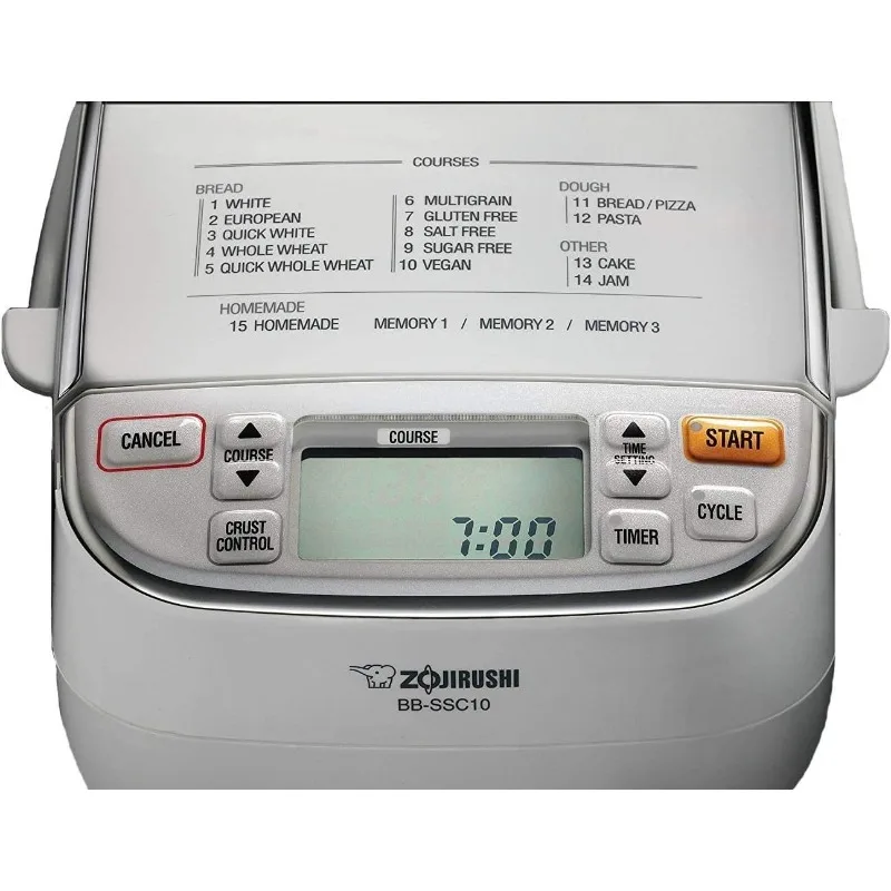 Zojirushi BB-SSC10WZ Home Bakery Maestro Breadmaker, Premium White