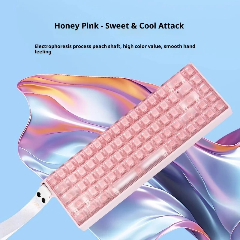 คีย์บอร์ด IPI FLASH68 แบบมีสาย ผลิตจากอะลูมิเนียมอัลลอยด์ สำหรับอีสปอร์ต อัตราการตอบสนอง 8k สวิตช์แม่เหล็ก อุปกรณ์เสริมสำหรับเกมเมอร์บนพีซี ของขวัญ ปรับแต่งได้