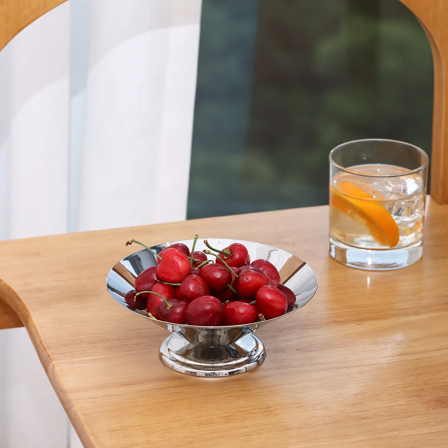 European stainless steel creative snack bowl melon seed bowl light luxury fruit salad dessert yogurt nut snack bowl