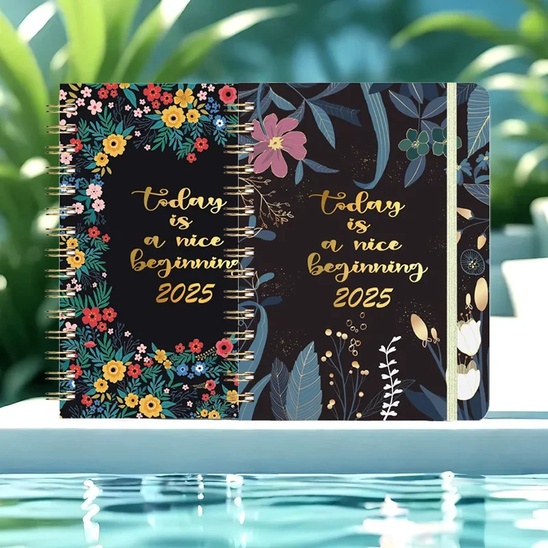 1 Pc Agenda 2025 Weekly Planner Notebook, Schedule Notebook A5 Coil Notebooks, Planner 2025 Schedule Diary Monthly Planner Book