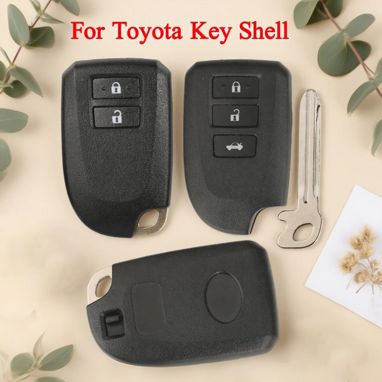 

jingyuqin 2/3 Buttons High Quality Smart Remote Control Key Shell Fob For Toyota Yaris Prote Hiace Spade Sinnea Vios Replace