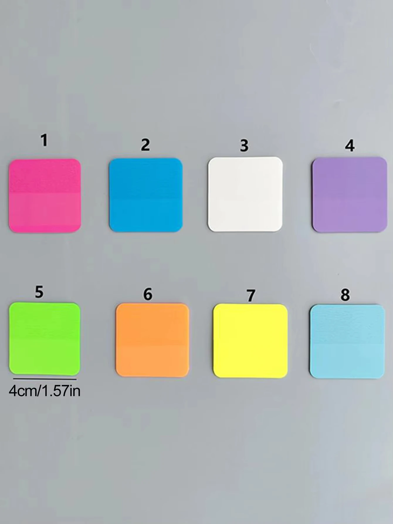 160 Sheets Of Waterproof Square Sticky Notes, 8 Colors Available, Suitable For Notebooks And Diaries For Note-Taking.