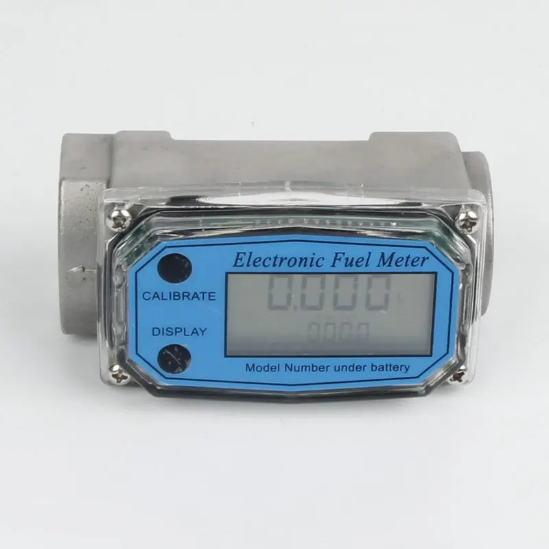 Misuratore di portata del carburante per turbine elettroniche Misuratore di portata ad alta precisione Sensore indicatore di flusso PCB LCD