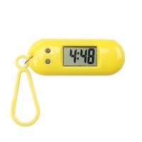 Student Exam Study Electronic Clock with Keychain Silent LCD Digital Display Library Portable Desktop Alarm Clock