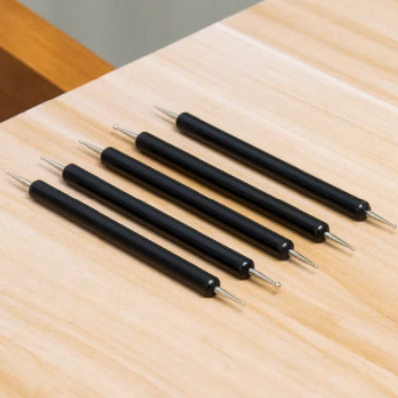 Pottery Pressed Dot Pens 5 Piece Set Handmade DIY Stone Plastic Clay Ultra-light Clay Compacting Eye Socket Auxiliary Tools Set