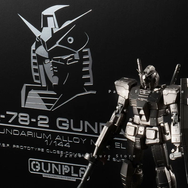 Auf Lager Bandai 1/144 Gundam RX-78-2 Gundarium Legierung Modell Mond Titan Pb Action figur Gunpla Spielzeug Mecha Anime Geschenk Montage