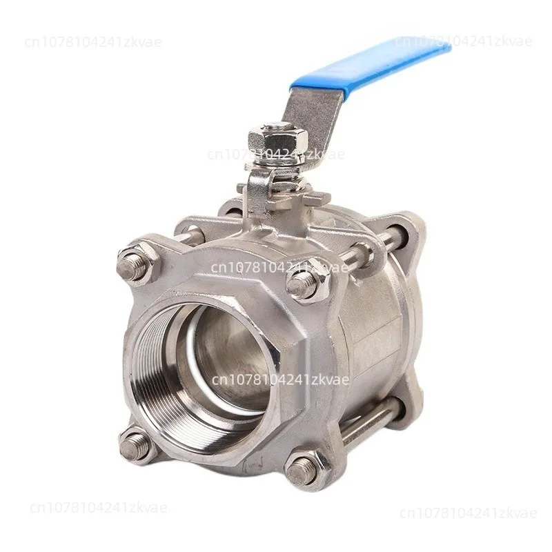Stainless Steel 201/304/316 Three-piece 3PC Internal Thread Ball Valve Butt Welding Full Diameter Ball Valve with Keyhole