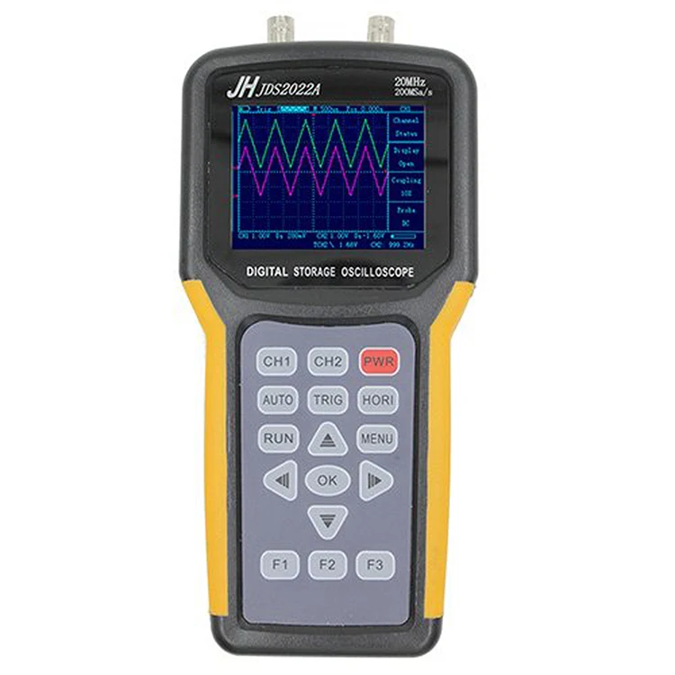 

Handheld Digital Storage 2 Channel Virtual Oscilloscope JDS2022A Portable Oscilloscope 20mhz 2channels Digital Storage