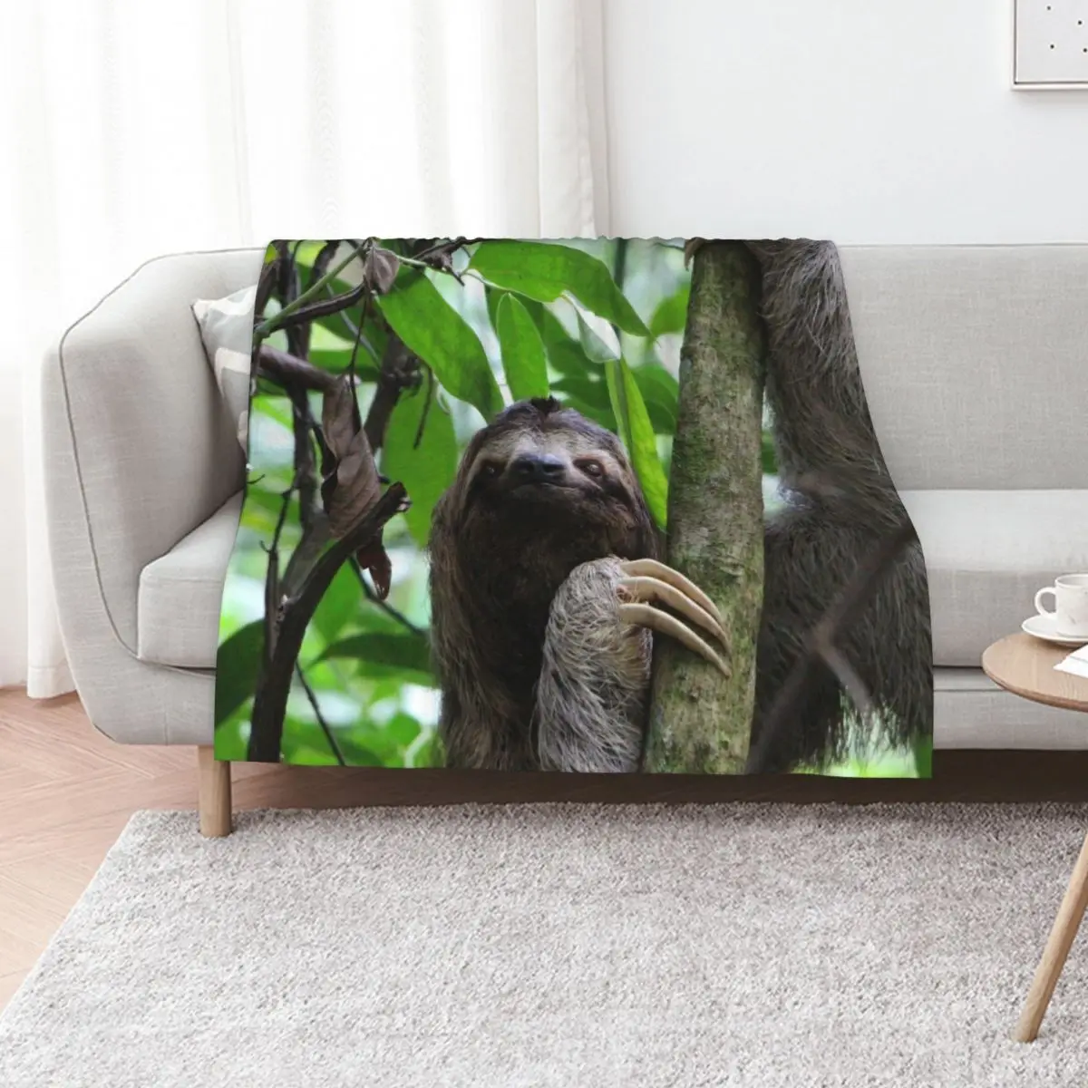 Sloth 001 Throw Blanket Weighted decorative Beach Travel Sofa Quilt Soft Plaid Blankets