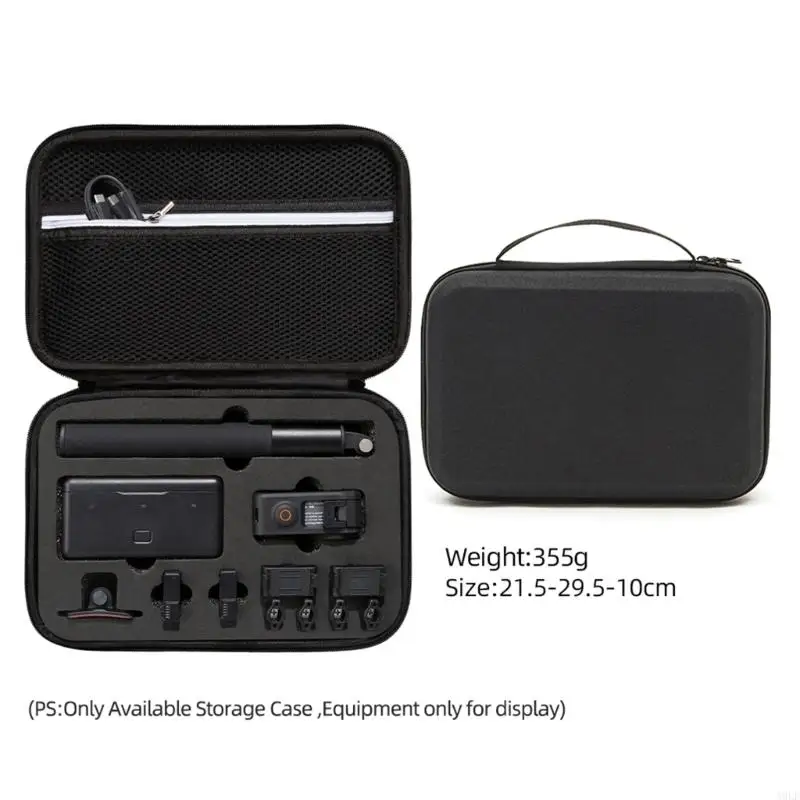 A9LF المحمولة EVA HARD TRADE CASE LOOD LINING HANDING FOR DJI Action 4 Camera