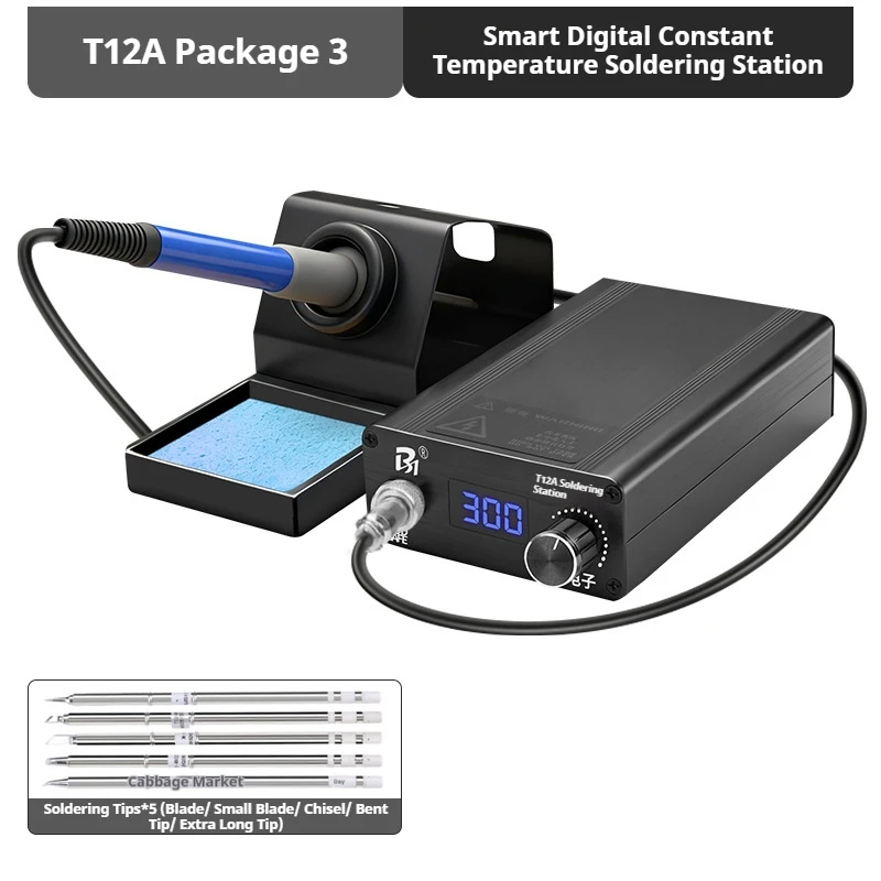 T12A And cooled high-power industrial-grade electronics repair welding speed thermoelectric iron soldering station