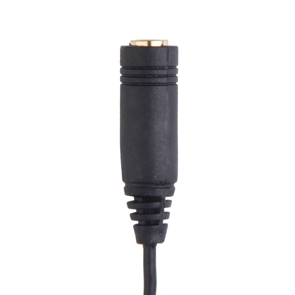 3,5-mm-Stereo-Kopfhörer-Verlängerungskabel mit Lautstärkeregler, Schwarz