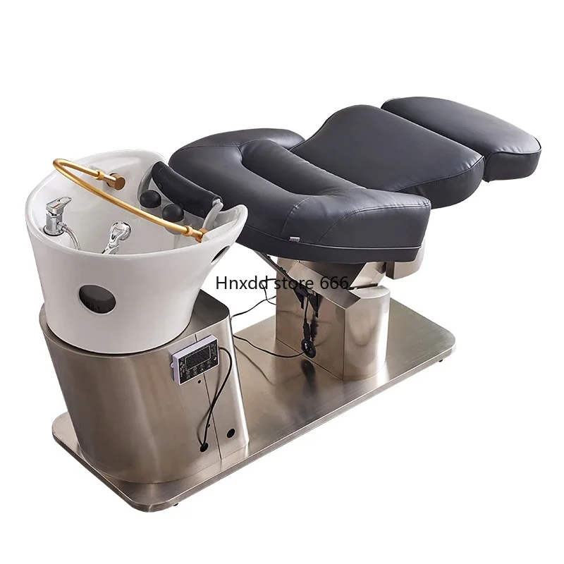 Luxury beauty salon head spa shampoo bowl chair massage hair wash bed