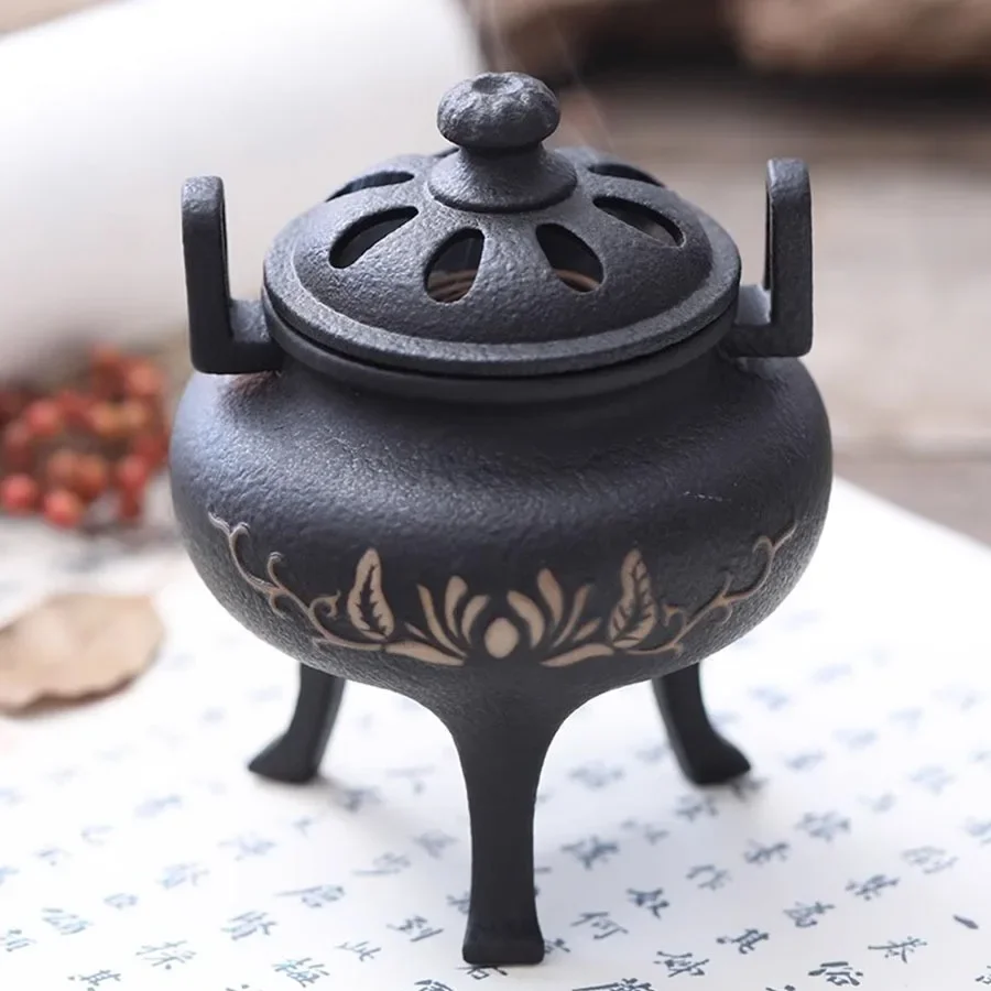 

Vintage Incense Burner Ornament Ceramic Retro Electric Oriental Incense Burner Decoration Gift Chinese Norse Encensoir Censer