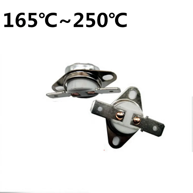 2pcs Bimetal thermostat KSD301 10A/250V 0C~250C Temperature Switch Thermal Control 75C 85C 95C 105C 125C 135C 145C 180C Degree