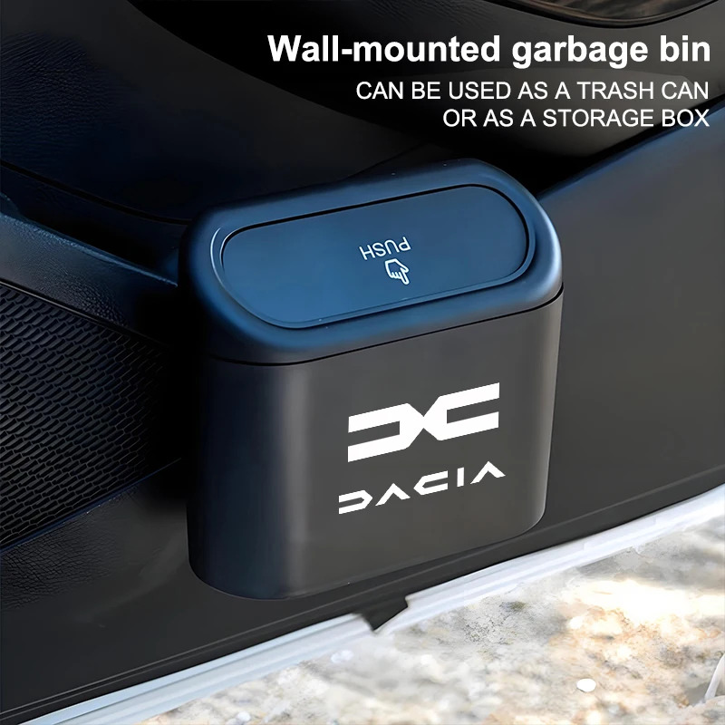 Poubelle de voiture suspendue Portable, accessoires d'intérieur pour Dacia Logan Sandero Duster Lodgy Spring Jogger Dokker Stepway Bigster