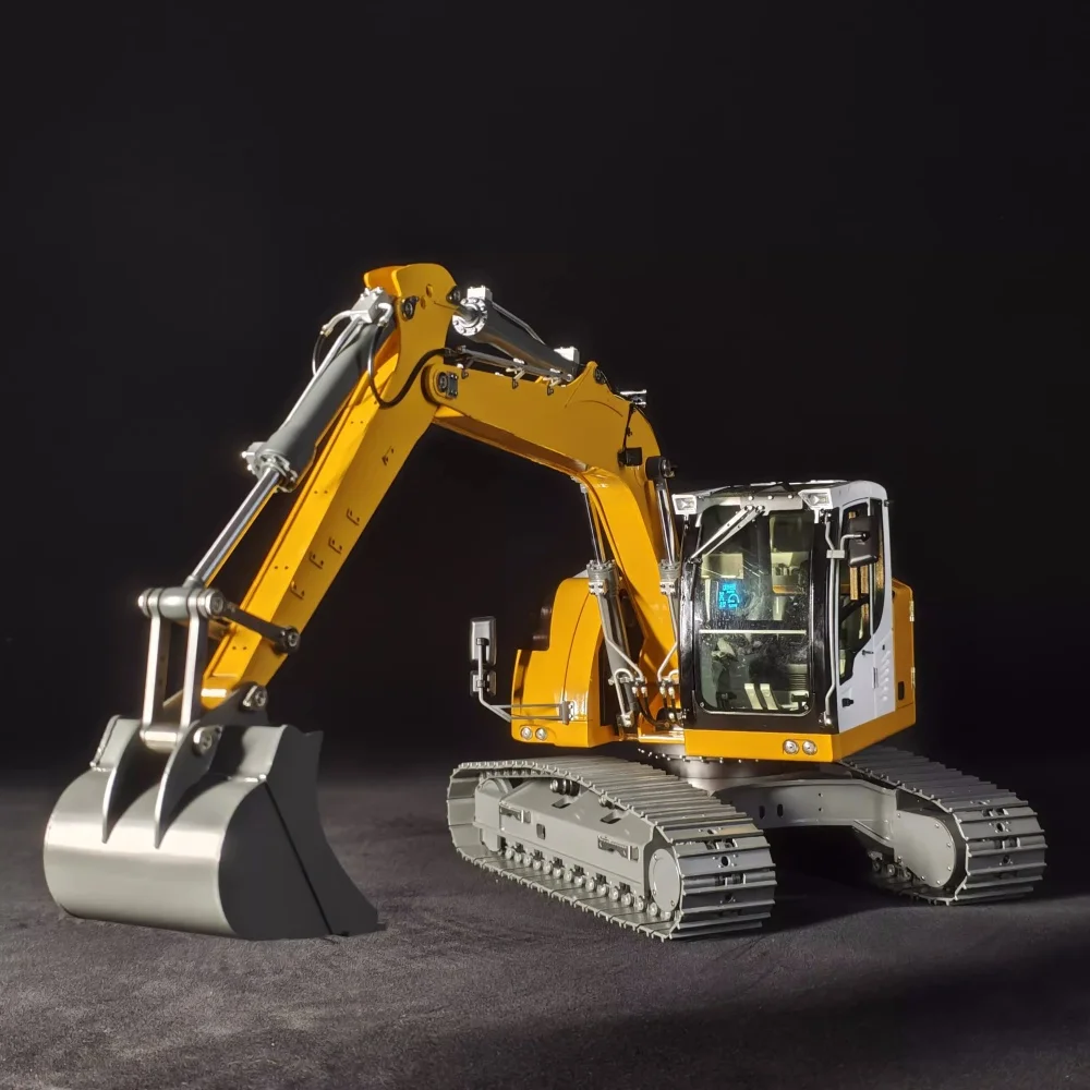 JDM-208 1:14 Hydraulic Excavator Model Rc Truck Trailer Remote-Control Toy For Adults