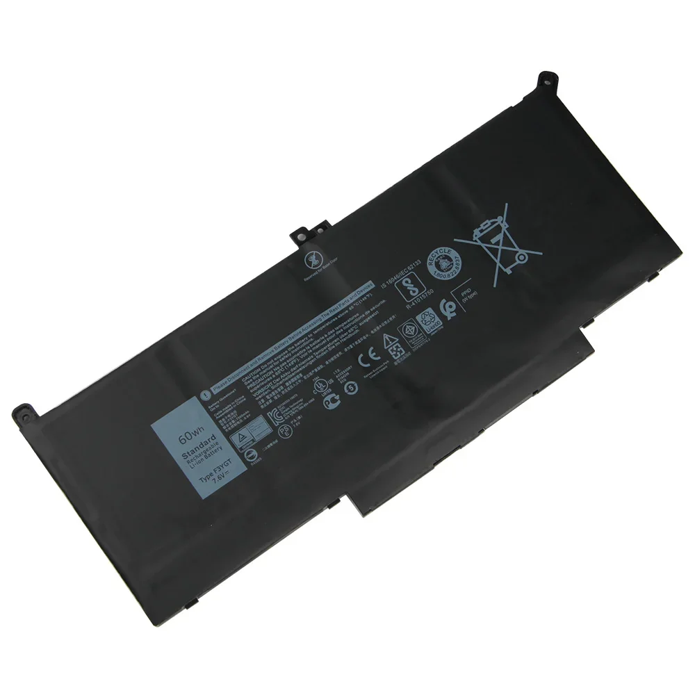 Replacement Battery 60Wh F3YGT DM3WC 2X39G For Dell Latitude 7480 E7280 7490 7000