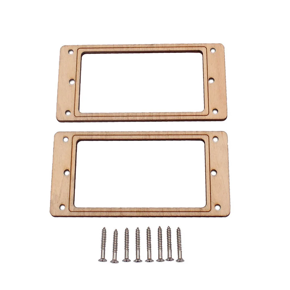 

Maple Wood Pickup Ring Flat Frame Humbucker Guitar Mounting Screw Cover Double Coil Electric Accessories Instruments Parts