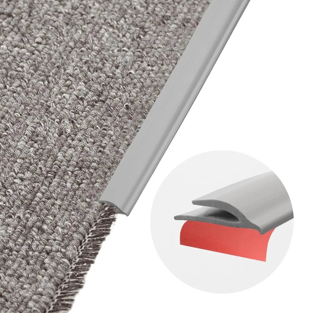 بولي كلوريد الفينيل السجاد حافة قطاع الكسوة ذاتية اللصق البساط حافة حامي آمنة مقاوم للماء غطاء الانتقال البلاط المنزلية #1