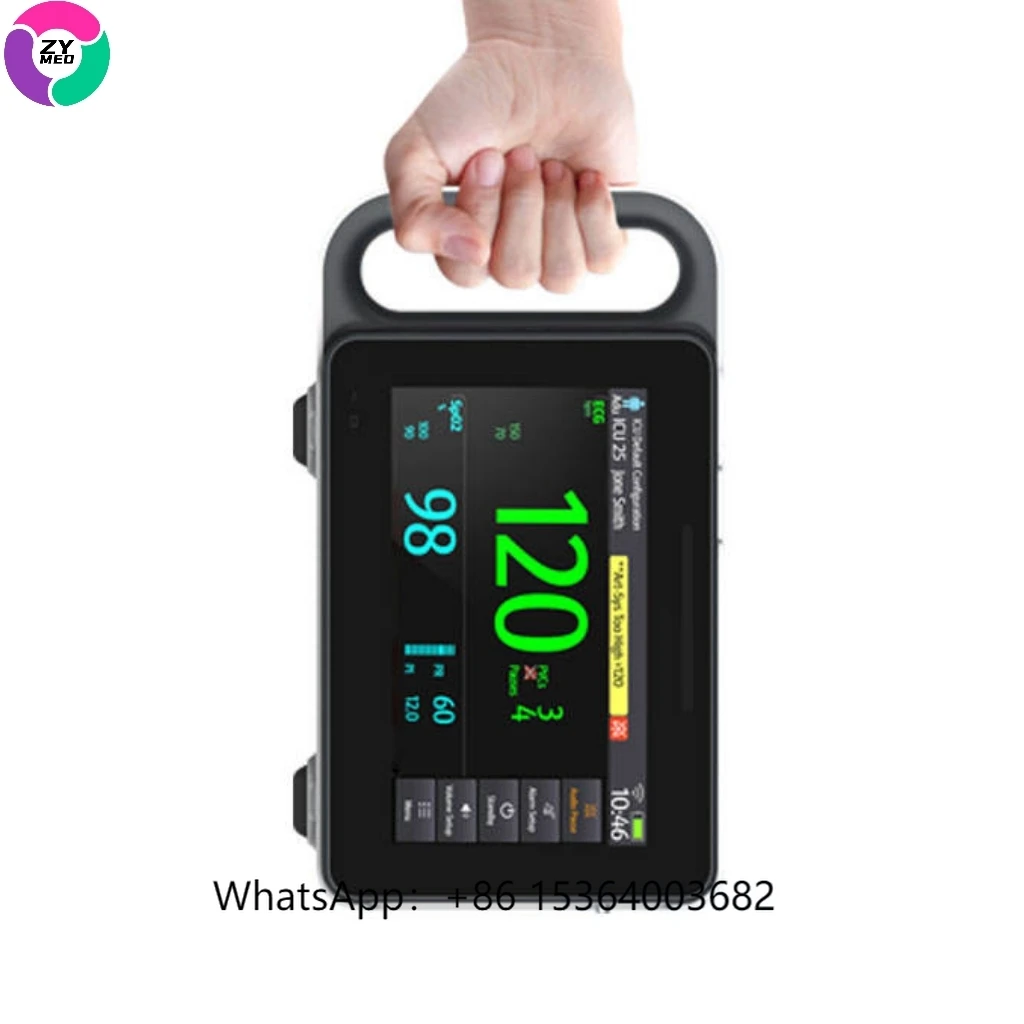 

Portable Multi-Parameter Vital Sign Monitor for Animals Veterinary ICU Medical Remote Patient Monitor for Ambulance Use